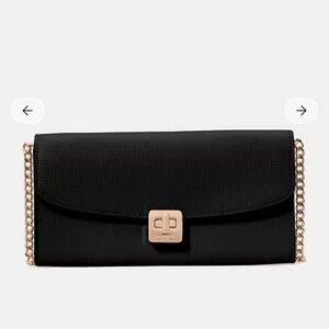 Kate Spade NWT Phoebe Turnlock Mini Crossbody Black Gold